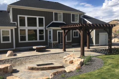 Back Patio with Pergola